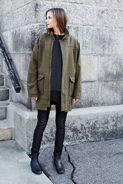 Dresses ideas with trench coat, overcoat, leather: Trench coat,  Street Style,  Jacket Outfits,  Wool Coat  
