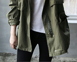 Khaki outfit style with trench coat, overcoat, leather: Trench coat,  Jacket Outfits,  Khaki Outfit  