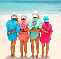 Womens monogram fishing shirts people on beach, fishing shirt: summer outfits,  T-Shirt Outfit,  Turquoise And Aqua Outfit  