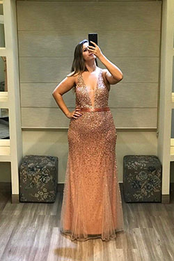 Brown designer outfit with cocktail dress, wedding dress, gown: Cocktail Dresses,  Wedding dress,  fashion model,  Long hair,  Formal wear,  Brown Outfit,  Curvy Prom Dresses  