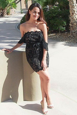 black outfit ideas with strapless dress, cocktail dress: Cocktail Dresses,  Strapless dress,  black dress,  Black Strapless Dress,  Black Cocktail Dress,  Holiday Fashion  