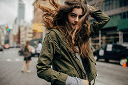 Fashion nova outfits girl, : Long hair,  Fashion photography,  Portrait photography,  Street Style,  Jacket Outfits  