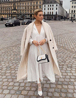 White colour combination with dress handbag, street fashion: Crop top,  Street Style  