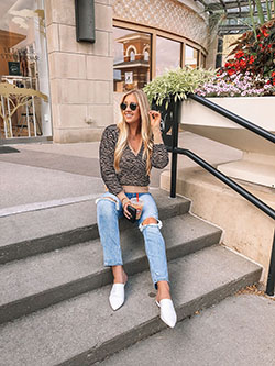 White colour outfit ideas 2020 with shorts, denim, jeans: White Outfit,  Street Style,  Ripped Jeans  