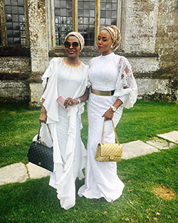 White outfit instagram with bridal clothing, wedding dress, evening gown: Evening gown,  African Dresses,  Aso ebi,  White Outfit,  Bridal Clothing  