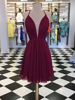 Colour outfit, you must try burgundy hoco dresses, bridesmaid dress, backless dress, cocktail dress, evening gown, formal wear, day dress: Cocktail Dresses,  Backless dress,  Evening gown,  Bridesmaid dress,  Prom Dresses,  day dress,  Formal wear,  Purple Outfit  