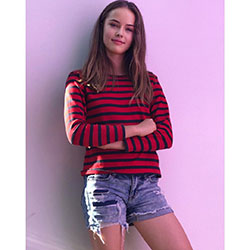 Magenta and maroon shorts, outfit ideas, outerwear: Kristina Pimenova Pics,  Magenta And Maroon Outfit  