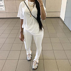 white classy outfit with jeans, legs pic, wardrobe ideas: Casual Outfits,  White Jeans  