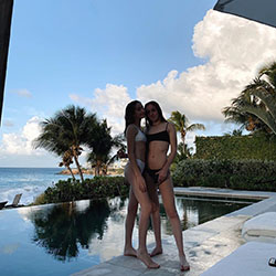 Lauren Orlando bikini girl matching dress, enjoying her day, honeymoon: Instagram girls,  Lauren Orlando Instagram  