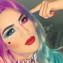 Mary Baltazar Cute Face, Girls Lips, Hair Style: Instagram girls,  Purple And Blue Outfit  