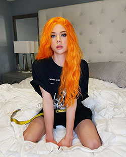 Jake Warden hot thighs, sexy leg picture, blond hairstyle: Red hair,  Yellow And Orange Outfit,  Jake Warden TikTok  