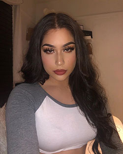 Alondra Mendoza Black Hairstyle For Girls, Beautiful And Cute Girls, Natural Glossy Lips: Black hair,  Hairstyle Ideas,  Cute Instagram Girls  