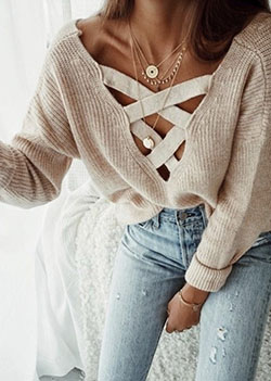 Instagram cute sweater outfits slim fit pants, fashion boot: Boot Outfits,  Jeans Outfit,  Beige And White Outfit,  Boho Chic  