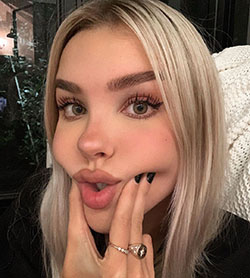 Maria Domark blond hairs pic, Lovely Face, Natural Lips: Blonde Hair,  Hairstyle Ideas,  Cute Instagram Girls  