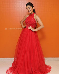 Shivangi Joshi dress, gown formal wear colour outfit, you must try: Formal wear,  Red Dress,  Red Gown,  Bridal Party Dress,  Shivangi Joshi Instagram  