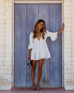 Lovers wish dress billabong, prism boutique, street fashion, boho chic: Date Outfits,  Street Style,  White And Blue Outfit,  Boho Chic  
