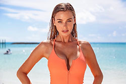 tan colour combination with bikini, having fun, Hot Model Photo: Instagram girls  
