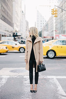 Work outfits in nyc winter: Polo neck,  Trench coat,  Street Style,  Casual Outfits,  Classy Fashion  
