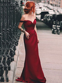Elegant prom dresses off shoulder: party outfits,  Evening gown,  Bridesmaid dress,  Ball gown,  Strapless dress,  fashion model,  Prom Dresses,  Formal wear,  Bridal Party Dress,  Red Outfit,  Off Shoulder  