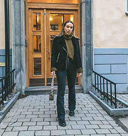 Isabelle Tounsi leather jacket, leather, jacket outfit ideas: jacket,  Casual Outfits,  leather,  Leather jacket  
