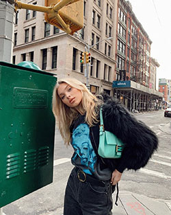 Elsa Hosk girls photography, blond hairs pic, attire ideas: Instagram girls,  Turquoise And Green Outfit  