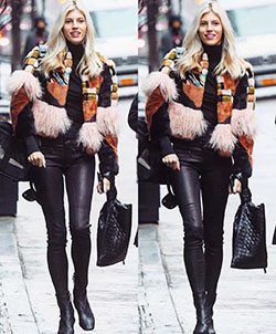 Devon Windsor fur clothing, jeans, fur colour combination: Fur clothing,  Instagram girls,  Jeans Outfit  