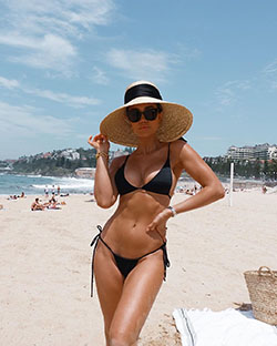 Pia Muehlenbeck lingerie, bikini swimwear colour combination: bikini,  Sun tanning,  Lingerie,  Instagram girls,  Undergarment  