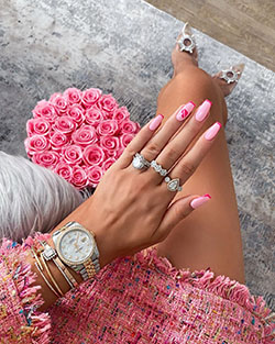 Magenta and pink fashion accessory, Nail Art, jewellery: Fashion accessory,  nail care,  Instagram girls,  Magenta And Pink Outfit  