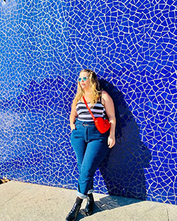 Electric blue and cobalt blue jeans, girls instagram photos, majorelle blue: Cobalt blue,  Electric blue,  Instagram girls,  Electric Blue And Cobalt Blue Outfit  