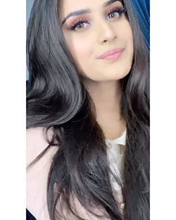 Alishbah Anjum Black Hair Color, Pretty Face, Glossy Lips: Long hair,  Brown hair,  Black hair,  Hairstyle Ideas,  Cute Girls Instagram,  Cute Instagram Girls,  Alishbah Anjum Instagram  
