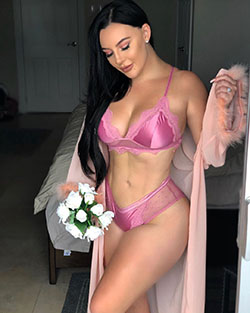 Louise Ella pink colour outfit, you must try with undergarment, lingerie, bikini: 