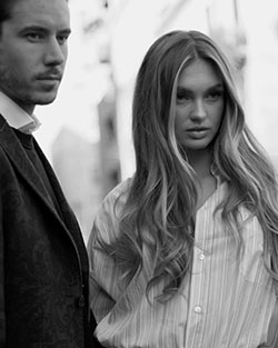 Romee Strijd fashion photography, Beautiful Lips, Long Layered Hair: Long hair,  Monochrome photography,  Hairstyle Ideas,  Cute Instagram Girls  