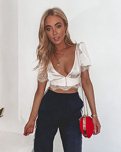 white outfits for girls with jeans, top, apparel ideas: White Jeans,  White Top,  Nicola Hughes  