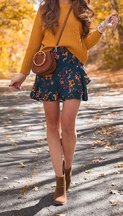 Nemo Smith hot legs photos, attire ideas, street fashion: Spring Outfits,  Orange And Yellow Outfit  