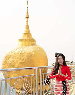 Hsu Eaint San, place of worship, architecture, building: Instagram girls  