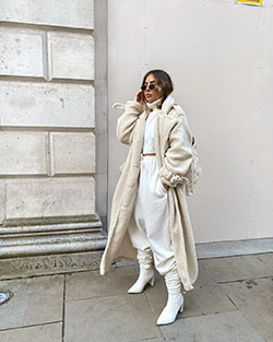 white classy outfit with trench coat, overcoat, coat: Trench coat,  White coat,  White Trench Coat,  White Overcoat,  Wool Coat,  beige coat,  Winter Coat  