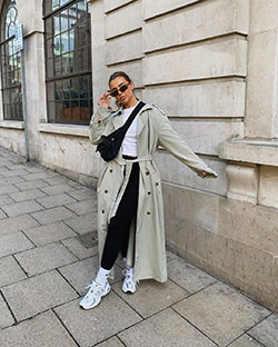 Casual Outfits For Going Out formal wear, trench coat, coat matching outfit: Trench coat,  Instagram girls,  coat,  Wool Coat,  beige coat,  Winter Coat  