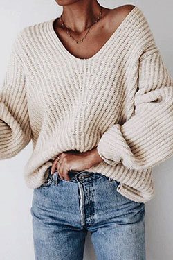 Colour outfit cute outfit ideas, winter clothing, casual wear, crop top: Crop top,  winter outfits,  Jeans Outfit,  Beige Outfit  