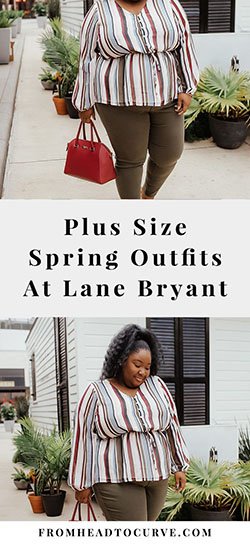 Colour outfit with trousers, sweater, jeans: Lane Bryant  