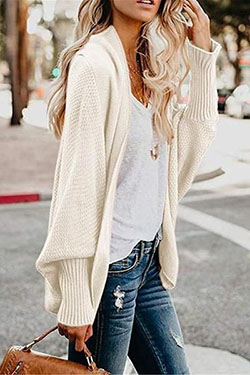 white colour outfit with sweater, jeans, fashion wear: White Jeans,  Spring Outfits,  White Sweater  
