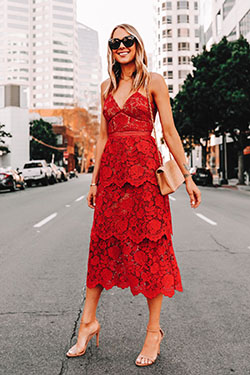 Red outfit instagram with cocktail dress, wedding dress, dress: Cocktail Dresses,  fashion model,  Street Style,  Red Dress  