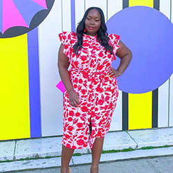 Magenta clothing lookbook ideas with: Street Style,  Plus size outfit,  Magenta And Yellow Outfit  