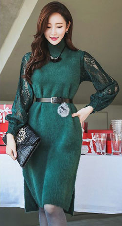 Turquoise and green dress, attire ideas, fashion model: Turquoise And Green Outfit,  Women Dress Outfit,  Green Dress  