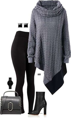 Leggings outfits for plus size: Black Outfit,  Winter Outfit Ideas  