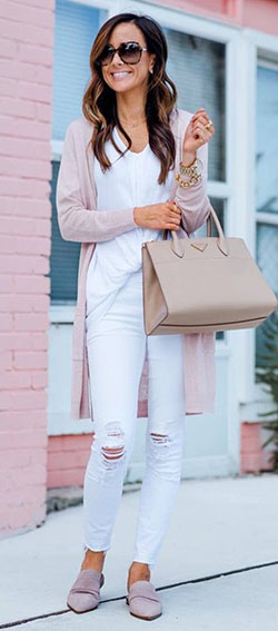 White and pink lookbook fashion with leggings, tights, blazer: Beautiful Girls,  Street Style  
