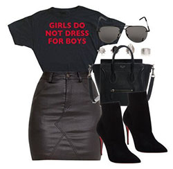 Night out outfits ideas little black dress, casual wear: Crop top,  T-Shirt Outfit,  Black Outfit,  Date Outfits,  Little Black Dress  