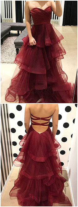 Sweetheart prom dress burgendy, cocktail dress, evening gown, formal wear, ball gown, polka dot: Cocktail Dresses,  Evening gown,  Ball gown,  Prom Dresses,  Formal wear,  Magenta And Pink Outfit  