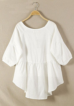 White colour combination with bell sleeve, dress shirt, sweater: summer outfits,  shirts,  Bell sleeve,  White Outfit  