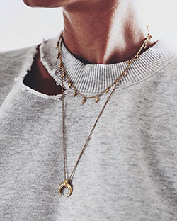 Lucy williams mini fang necklace: Jeans Outfit,  Fashion accessory,  Long Necklace,  Body Goals  