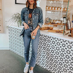 Outfit ideas with jeans, denim: Street Style,  Cool Denim Outfits  
